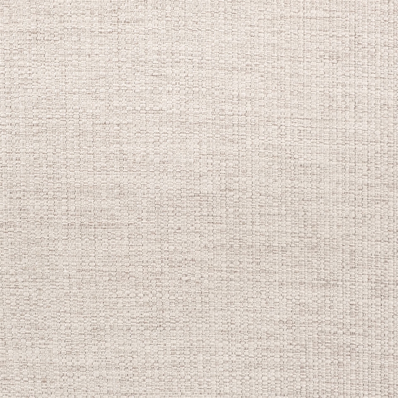 Maklaine Cream Fabric Wood Arm Chair in Brown