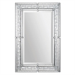 Maklaine Beveled Glass Mirror with Classic Etched Pattern Frame