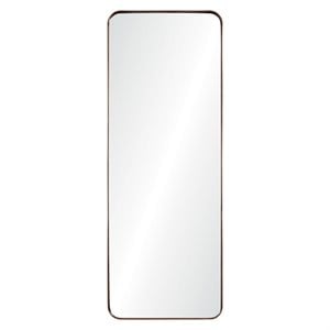 Maklaine Modern Framed Rectangular Wall Mirror in Bronze Finish