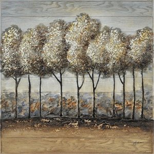 Maklaine Traditional Multicolor Country Side Wall Art Decor