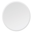 Maklaine Contemporary Framless Beveled Edged Glass Round Mirror