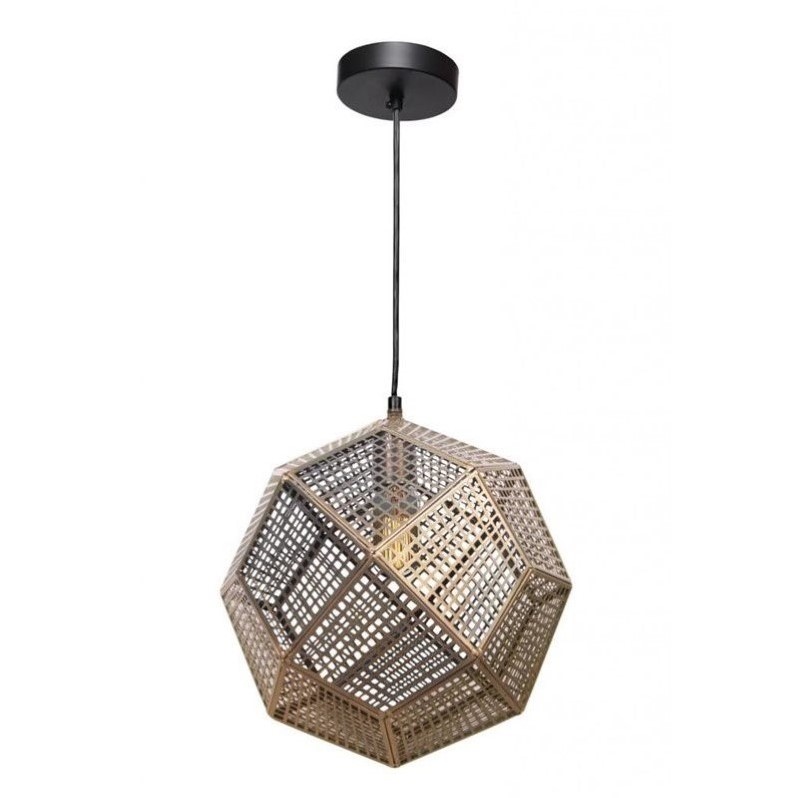 Maklaine Scandinavian Polished and Lacqered Brass Ceiling Fixture