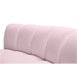 Maklaine 8-Piece Modular Contemporary Velvet Sectional Sofa in Pink