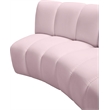 Maklaine 8-Piece Modular Contemporary Velvet Sectional Sofa in Pink