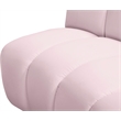 Maklaine 8-Piece Modular Contemporary Velvet Sectional Sofa in Pink