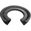 Maklaine 11-Piece Contemporary Velvet Modular Sectional in Gray