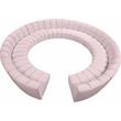 Maklaine 12-Piece Contemporary Velvet Modular Sectional in Pink