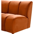 Maklaine 9-Piece Contemporary Velvet Modular Sectional in Mahogany