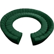 Maklaine 12-Piece Contemporary Velvet Modular Sectional in Green