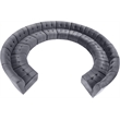 Maklaine 13-Piece Modular Contemporary Velvet Sectional Sofa in Gray
