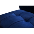 Maklaine 10-Piece Modular Contemporary Velvet Sectional Sofa in Navy