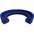 Maklaine 12-Piece Modular Contemporary Velvet Sectional Sofa - Navy