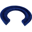 Maklaine 13-Piece Modular Contemporary Velvet Sectional Sofa in Navy
