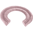 Maklaine 13-Piece Modular Contemporary Velvet Sectional Sofa in Pink