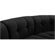 Maklaine 14-Piece Modular Contemporary Velvet Sectional Sofa in Black