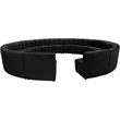 Maklaine 15-Piece Modular Contemporary Velvet Sectional Sofa in Black