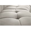 Maklaine 14-Piece Modular Contemporary Velvet Sectional Sofa in Cream