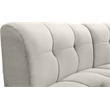 Maklaine 14-Piece Modular Contemporary Velvet Sectional Sofa in Cream