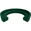 Maklaine 12-Piece Modular Contemporary Velvet Sectional Sofa in Green