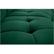 Maklaine 15-Piece Modular Contemporary Velvet Sectional Sofa in Green