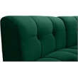 Maklaine 15-Piece Modular Contemporary Velvet Sectional Sofa in Green