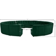 Maklaine 15-Piece Modular Contemporary Velvet Sectional Sofa in Green