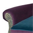 Maklaine Modern Wingback Accent Arm Chair in Multicolored Floral