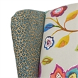 Maklaine Modern Wingback Accent Arm Chair in Multicolored Floral