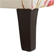 Maklaine Modern Wingback Accent Arm Chair in Multicolored Floral