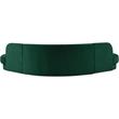 Maklaine 3pc Chic Shape Contemporary Velvet Sectional in Soft Green