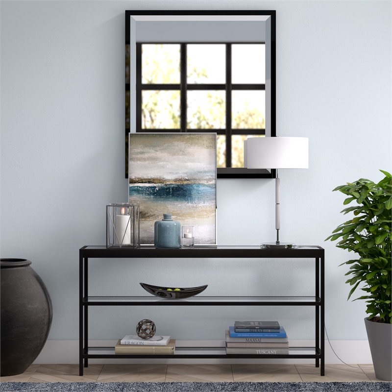 Maklaine Contemporary Two Tone Metal Table Lamp in Nickel with Gray Accents