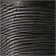Maklaine Contemporary Oversized Rattan Table Lamp in Black