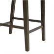 Maklaine Transitional Wood Counter Height Side Chair Set in Walnut