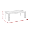 Maklaine Transitional Wood 3PC Occasional Table Set with Lift Top in Oak
