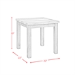 Maklaine Transitional Wood 3PC Occasional Table Set with Lift Top in Oak