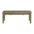 Maklaine Transitional Wood 3PC Occasional Table Set with Lift Top in Oak