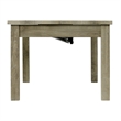 Maklaine Transitional Wood 3PC Occasional Table Set with Lift Top in Oak