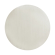 Maklaine Transitional Wood Round Dining Table in White Finish
