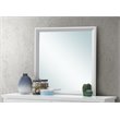 Maklaine Transitional Engineered Wood/Wood Veneers Mirror in White
