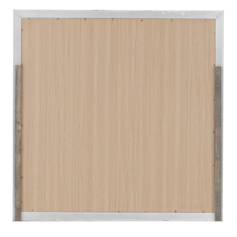 Maklaine Transitional Engineered Wood/Wood Veneers Mirror in White