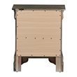 Maklaine Traditional Engineered Wood 2 Drawer Nightstand in Gray