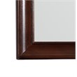 Maklaine Transitional Engineered Wood Mirror in Cappuccino Finish