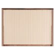 Maklaine Transitional Engineered Wood Mirror in Cappuccino Finish