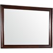 Maklaine Transitional Engineered Wood Mirror in Cappuccino Finish