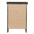 Maklaine Engineered Wood Gray Nightstand Rectangular Fully Assembled 25