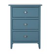 Maklaine Engineered Wood Teal Nightstand Rectangular Fully Assembled 25