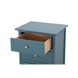 Maklaine Engineered Wood Teal Nightstand Rectangular Fully Assembled 25
