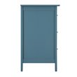 Maklaine Engineered Wood Teal Nightstand Rectangular Fully Assembled 25