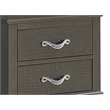 Maklaine Transitional Engineered Wood 2 Drawer Nightstand in Charcoal