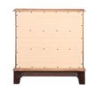 Maklaine Transitional Engineered Wood 3 Drawer Nightstand in Cappuccino